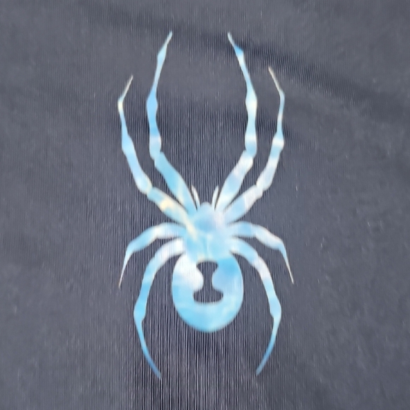 Spyder Navy Long Sleeve with Blue Spider Logo XL - Picture 3 of 8